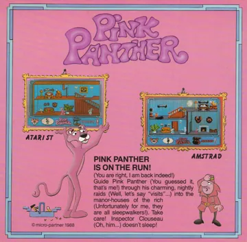 Pink Panther (UK) (1988) (Trainer) box cover back